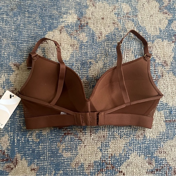 NWT Lively Wireless Push Up Bra in Espresso 32D - Picture 2 of 2